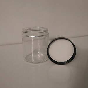 Glass Jar with Plastic Lid, 8 oz