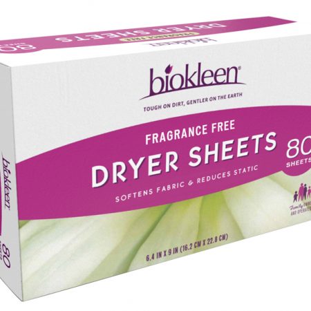 Biokleen Fragrance Free Dryer Sheets