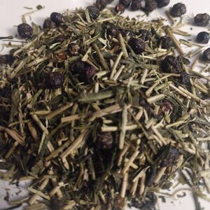 Blueberry Green Kukicha Tea, Organic, Loose Bulk