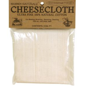 Cheesecloth, 100% Natural Cotton, Ultra Fine, 9 sq ft