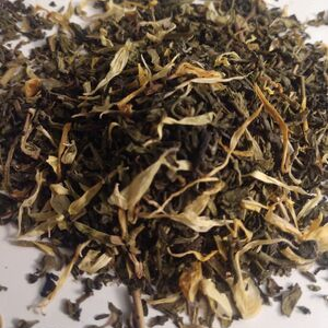 Decaf (CO2) Mango Green Tea, Organic, Fair Trade, Loose bulk