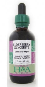 Elderberry Glycerite (dried berry)