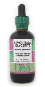 Lemon Balm Glycerite (dried herb)