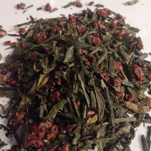 Strawberry Flavored Green Tea with Fruit, Organic, Loose Bulk